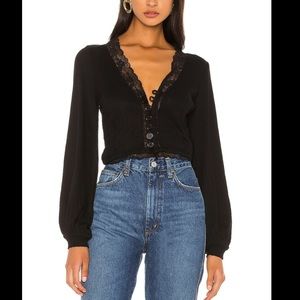 FREE PEOPLE RUN WITH ME CROPPED CARDIGAN